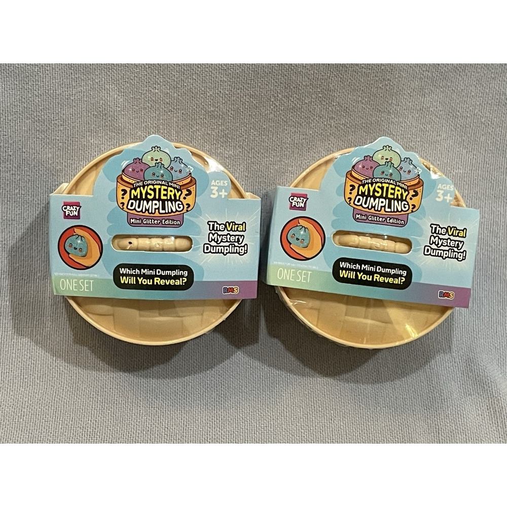 NEW Set of 2 - Mini Mystery Bun Squishy Dumpling Fidget Fun - Tie Dye Edition